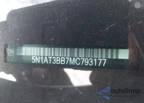 2021 Nissan Rogue Sv Intelligent Awd z USA, uszkodzony, nr VIN 5N1AT3BB7MC793177